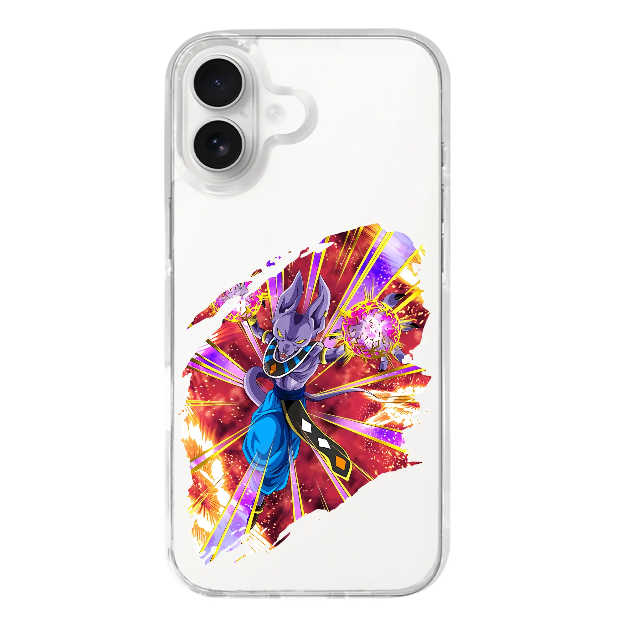 ドラゴンボール グッズ ビルス - iPhone 17シリーズ 透明スマホケース – 薄型・耐衝撃・精密フィット保護カバー